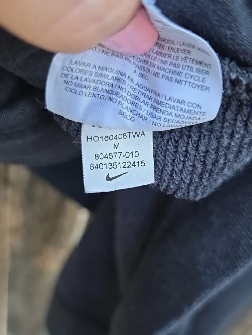 Nike Black Zip-Up Hooded Jacket